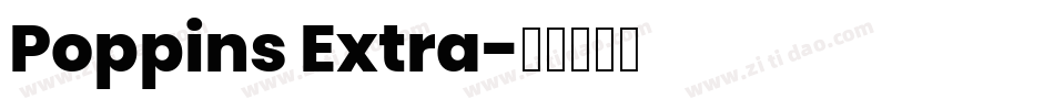 Poppins Extra字体转换